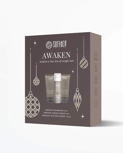 Awaken A New Era Of Scalp Care. A healthy scalp means healthy hair. Get started on a new hair journey with our 3-piece scalp-saving and styling set, including Shampoo, Conditioner, and our fan-favorite Texture Spray.