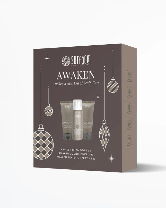 Awaken A New Era Of Scalp Care. A healthy scalp means healthy hair. Get started on a new hair journey with our 3-piece scalp-saving and styling set, including Shampoo, Conditioner, and our fan-favorite Texture Spray.