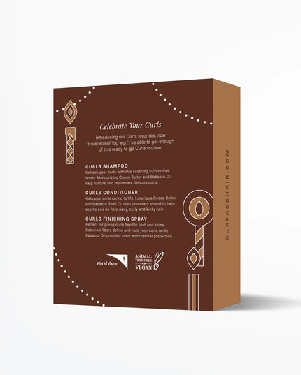 Celebrate Your Curls. Introducing our Curls favorites, now travel-sized! You won't be able to get enough of this ready-to-go Curls routine.