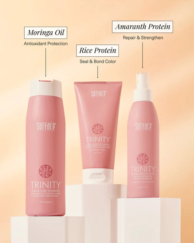 Lightweight, leave-in repair tonic for fine, damaged hair. Amaranth, Soy and Keravis cationic proteins combine to repair, condition, shine and protect hair.