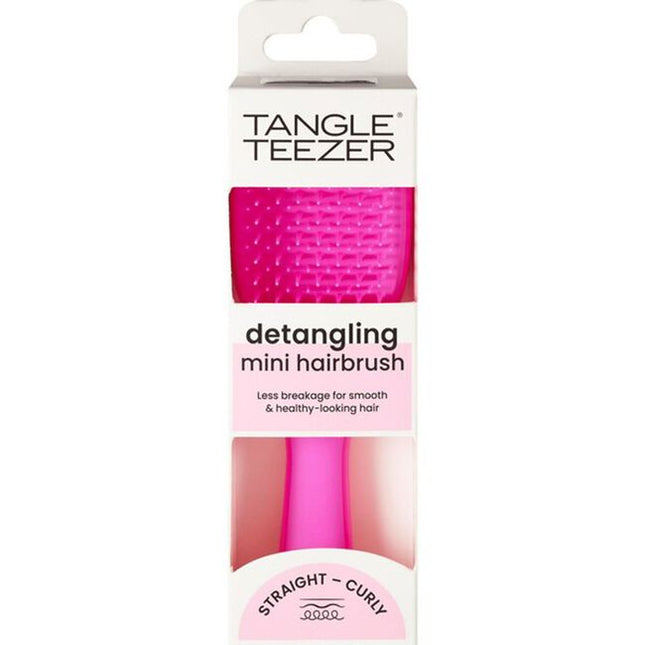 The Tangle Teezer Ultimate Detangler you know and love, but miniature. Super small, super cute and super useful, it has the same patented two-tiered teeth technology as the Ultimate Detangler, but this handy size will be your best travel-buddy or fringe detangler.