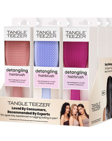 The Ultimate Detangler by Tangle Teezer effortlessly slips through your hair (and thanks to its handle, not out of your wet hands). The patented two-tiered teeth technology is gentle on vulnerable, shower-fresh hair, meaning less breakage, more of that running-your-fingers-through-your-hair feeling.