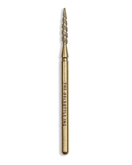 TGB Cuticle Lifter is a spiraled diamond bit used to safely and gently lift dead cuticle from the nail plate, providing more precise prep. This tool can be used in conjunction with, or as a replacement for your Cuticle Remover bit.