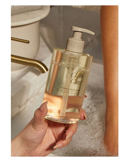 Cleanse. Recharge. Hydrate.

Clean Care is TGB's luxurious hand and body wash that will elevate your treatments. Enriched with Vitamin E to lock in moisture, leaving skin feeling soft and supple.

Infused with floral woody botanical oils, our Gardenia-scented hand wash offers your clients pure indulgence.

Our multi-purpose hand and body wash is ideal to add a layer of luxury to mani-pedi treatments.

