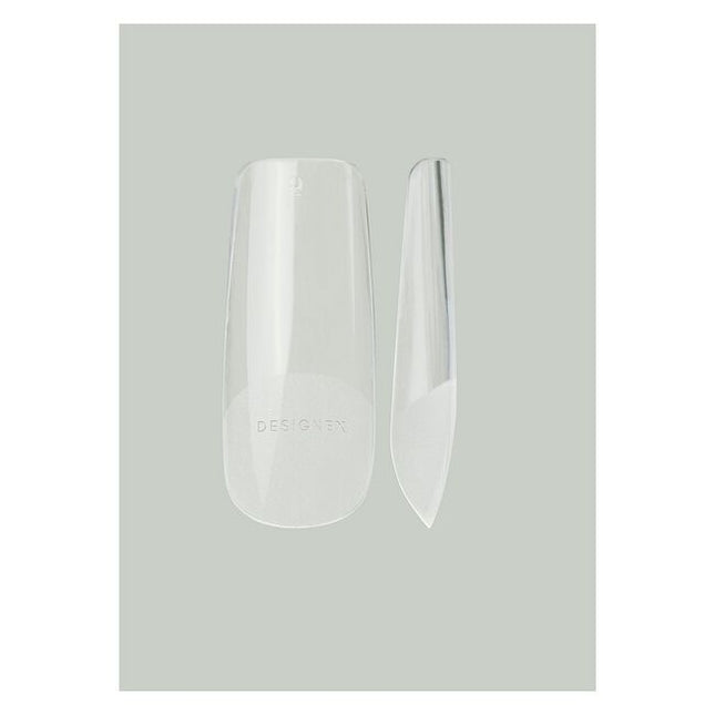 You can never go wrong with a classic! The crisp, defined edges of DesignEx Pro™ Medium Square Tips create stand-out nails in no time and are a great shape for clients who are new to nail enhancements. These full-cover tips are available in sizes 0–9.