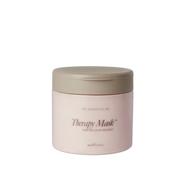 Therapy Mask™ is a purifying glow treatment supercharged with French Pink Clay to smooth and brighten dull skin and moisture-locking Hyaluronic Acid.
