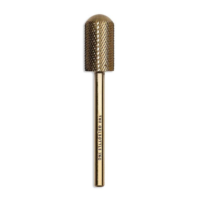 Speed up your appointments with TGB Gel Remover bit. This extra fine grit cylindrical bit quickly files away gel polish, leaving the base coat perfectly intact, ready to be soaked off. Say goodbye to long manual removals!