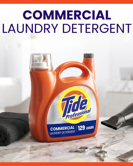 As a salon owner or professional, you understand the importance of a clean and inviting environment. Discover Tide Professional, a laundry solution specifically formulated for pros from America's #1 Trusted Laundry Detergent Brand*. From client towels to styling capes and colored aprons, Tide Professional is formulated to help remove salon stains in one wash, maintaining the quality of your textiles and enabling a fresh, professional atmosphere for your clients.