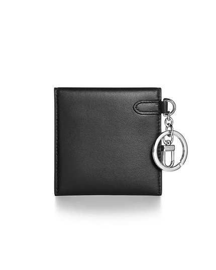 Tiffany & Co. - Return to Tiffany Pouch Bag Charm Black Leather