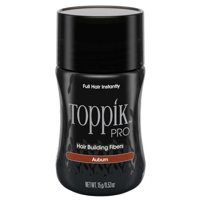 Toppik™ PRO is made of colored Keratin protein. Toppik™ PRO Fibers blend undetectably with existing hair, instantly making it look full and thick.