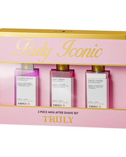 The most iconic, indulgent, delectable scents, delivered in 3 beauty treatments.
.7 fl. oz. Coco Cloud Argan Oil + Vitamin E Body Serum Mini
.7 fl. oz. Glazed Donut Niacinamide Body Oil Mini
.7 fl. oz. Soft Serve Peptide Body Oil Mini