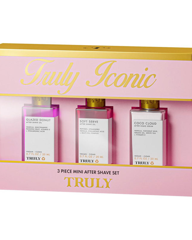 The most iconic, indulgent, delectable scents, delivered in 3 beauty treatments.
.7 fl. oz. Coco Cloud Argan Oil + Vitamin E Body Serum Mini
.7 fl. oz. Glazed Donut Niacinamide Body Oil Mini
.7 fl. oz. Soft Serve Peptide Body Oil Mini