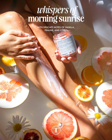 Buff your way to a smoother, brighter bod with our fluffy whipped polish. Helps to restore skin’s elasticity, giving skin a firmer feel and appearance.