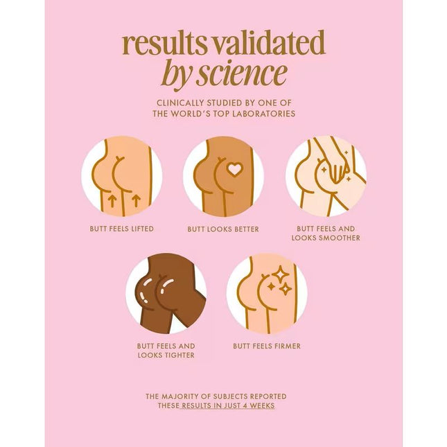 Give your tush an extra push with Truly's Buns Of Glowry Tighten & Glow Smoothing Butt Butter. Its two key ingredients - wheat protein and watermelon extract, leave you with a firm derriere that glows.