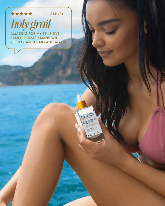 A luxurious after-shave serum that helps soothe skin.