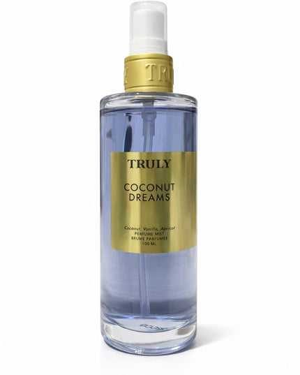 Escape to a tropical paradise with Truly Coconut Dreams Perfume Mist. This dreamy fragrance blends creamy coconut, soft vanilla, and a touch of juicy apricot for a warm, sweet scent that feels like sunshine on your skin. Light and refreshing, it’s perfect for everyday wear—whether you’re heading out or lounging at home.