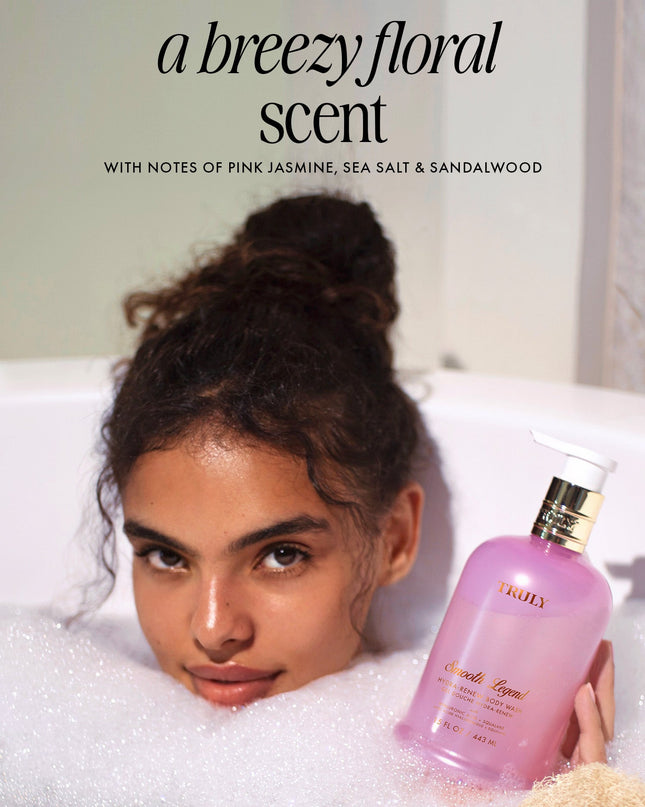 A luxurious, ultra-foaming body wash with hints of breezy pink jasmine and sea salt turns your shower into the ultimate sanctuary. Infused with hyaluronic acid and squalane to leave you feeling soft, clean, and hydrated.&nbsp;
