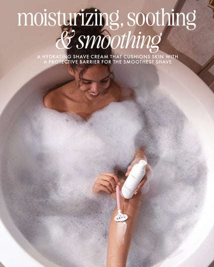 Meet the creamiest, dreamiest shave cream. Powered by Truly’s proprietary Phyto-Smooth Complex™, this jasmine-scented rich whip cushions skin with a protective moisture barrier for a close shave that leaves you irresistibly soft and smooth.