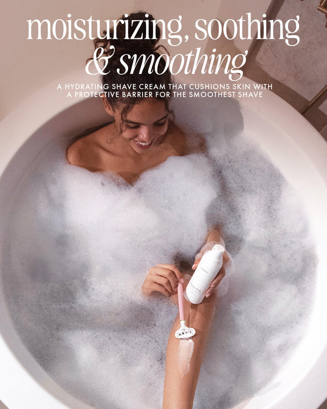 Meet the creamiest, dreamiest shave cream. Powered by Truly’s proprietary Phyto-Smooth Complex™, this jasmine-scented rich whip cushions skin with a protective moisture barrier for a close shave that leaves you irresistibly soft and smooth.