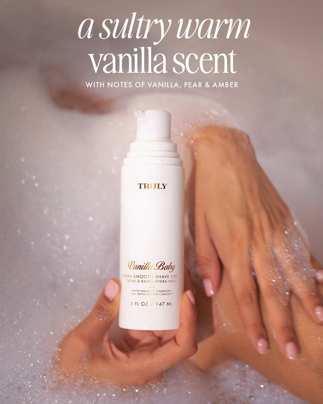 Meet the creamiest, dreamiest shave cream. Powered by Truly’s proprietary Phyto-Smooth Complex™, this jasmine-scented rich whip cushions skin with a protective moisture barrier for a close shave that leaves you irresistibly soft and smooth.