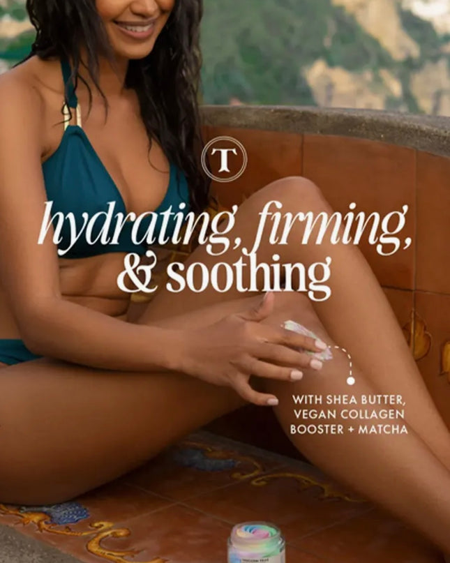 A cosmetics bag and set of four essential products from Truly Beauty featuring their enchanting Unicorn Fruit scent.