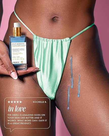 Jelly Booster Pigment Serum is an advanced formula of pomegranate extract and vitamin B12 to boost collagen production, spur skin cell regeneration, and improve the appearance of dark spots, hyperpigmentation, and acne scars.