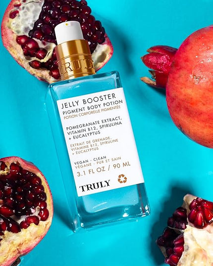 Jelly Booster Pigment Serum is an advanced formula of pomegranate extract and vitamin B12 to boost collagen production, spur skin cell regeneration, and improve the appearance of dark spots, hyperpigmentation, and acne scars.