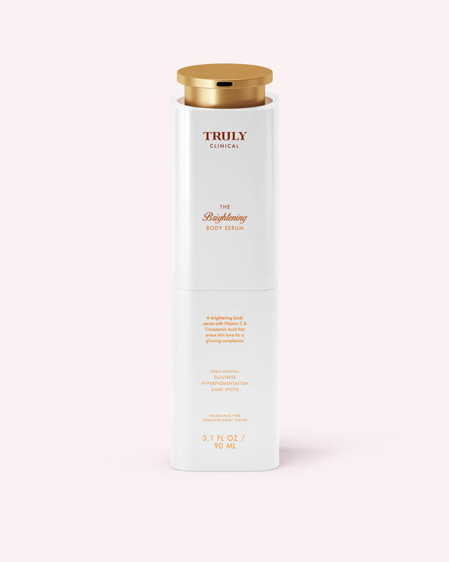 A face brightening serum with vitamin C &  tranexamic acid that evens skin tone and reduces the appearance of hyperpigmentation for a visibly radiant complexion from the very first use.