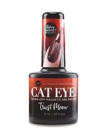 Cat Eye Magnetic Gel Polish contains fine magnetic powder to create captivating designs in many combinations.
