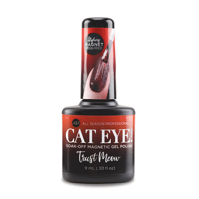 Cat Eye Magnetic Gel Polish contains fine magnetic powder to create captivating designs in many combinations.