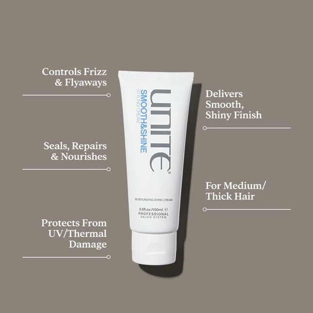 A styling cream designed to nourish and repair as it softens, shines and tames frizz and flyaways.