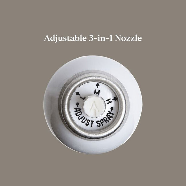 A 3-in-1, flake-free hairspray with an adjustable nozzle that delivers the exact hold for your style: soft, medium or strong.