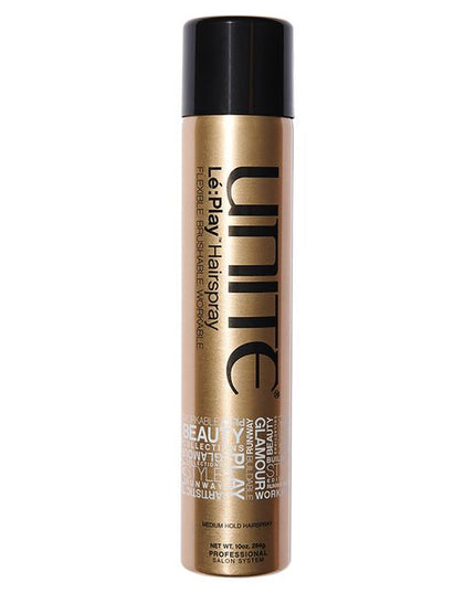 A flake-free, flexible-hold hairspray that delivers a light to medium hold with a natural satin finish. Hold factor equals 5.