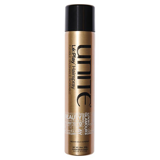 A flake-free, flexible-hold hairspray that delivers a light to medium hold with a natural satin finish. Hold factor equals 5.