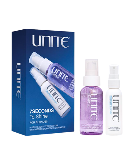 Blonde Bright Duo Includes:
(1) - 7SECONDS Detangler, 2 fl. oz.
(1) - BLONDA Oil, 4.23 fl. oz.