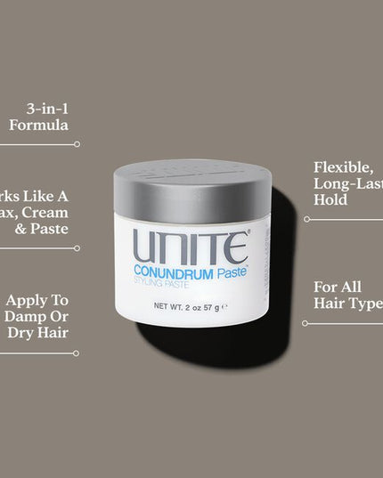 A 3-in-1 versatile styling wax, cream and paste designed to deliver a long-lasting, flexible hold with a natural finish to any style.