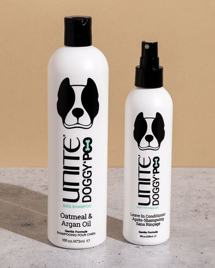 An easy-to-rinse doggy shampoo that gets your puppy's coat clean and healthy while giving 100% back to two great pet charities.