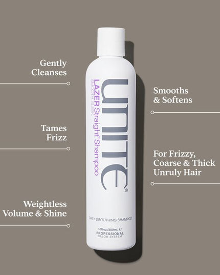 A sulfate-free smoothing shampoo designed to gently cleanse while softening and adding shine to thick, coarse, or unruly hair.