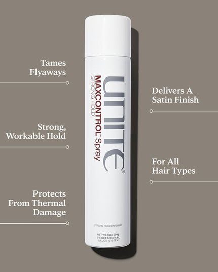 A strong-hold, flake-free hairspray that delivers a powerful, yet brushable hold and a beautiful satin finish. Hold factor equals 8.