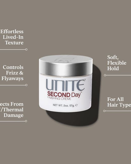 A finishing cream that delivers effortless, lived-in texture that can be worn instantly by any hair type and texture.