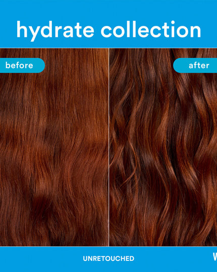 Let your inner sparkle shine with our Hydrate Collection best sellers kit perfect for dry, frizzy hair. PLUS get a Glossy Shine Spray bonus trial size for high-shine styling!