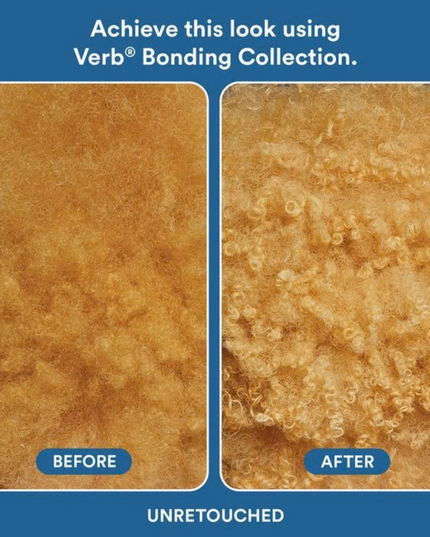 Award-winning Verb® Bonding Mask helps repair damage and seal split ends for smoother, shinier and visibly healthier hair. Powered by the brand's amino-bond complex, red and brown algae and mafura butter, this mask is clinically proven to help strengthen damaged hair after just one use.