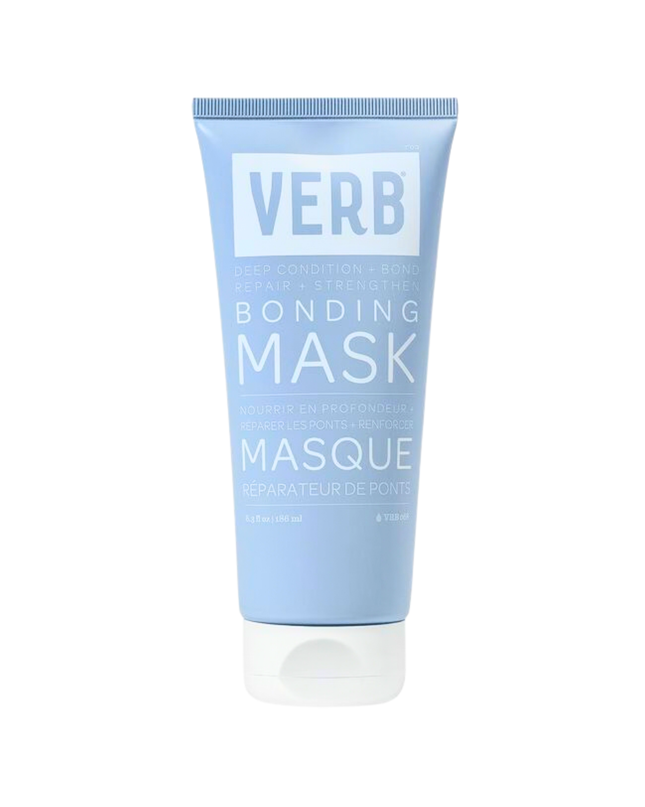 Award-winning Verb® Bonding Mask helps repair damage and seal split ends for smoother, shinier and visibly healthier hair. Powered by the brand's amino-bond complex, red and brown algae and mafura butter, this mask is clinically proven to help strengthen damaged hair after just one use.