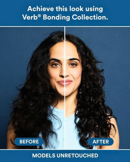 Verb® Bonding Shampoo helps repair damage and seal split ends for smoother, shinier and visibly healthier hair. Powered by the brand's amino-bond complex, red and brown algae and mafura butter, this shampoo is clinically proven to help strengthen damaged hair.