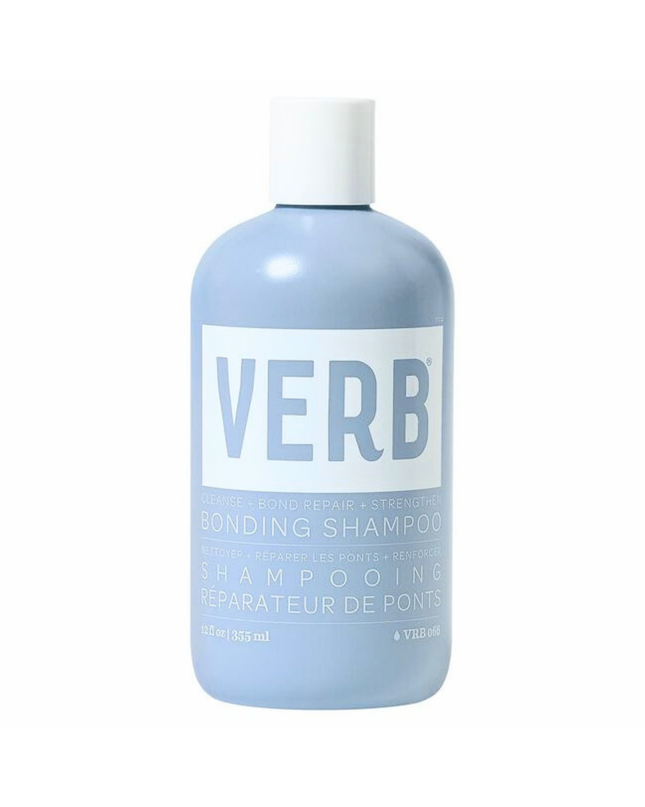 Verb® Bonding Shampoo helps repair damage and seal split ends for smoother, shinier and visibly healthier hair. Powered by the brand's amino-bond complex, red and brown algae and mafura butter, this shampoo is clinically proven to help strengthen damaged hair.