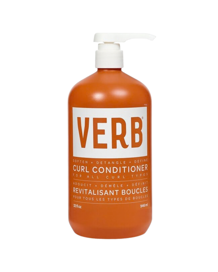 Verb® Curl Conditioner detangles waves, curls and coils while providing moisture and frizz control. Powered by the brand's proprietary SunflowerCurl™ Complex, cold-pressed golden jojoba oil and castor oil, this nourishing conditioner enhances manageability and definition.