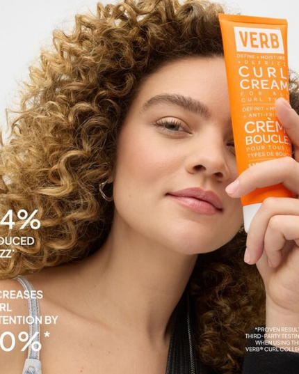 Verb® Curl Cream provides lightweight moisture, definition and frizz control for waves, curls and coils. Powered by the brand's proprietary SunflowerCurl™ Complex, cold-pressed golden jojoba oil and castor oil, this formula adds hydration for touchably soft hair.