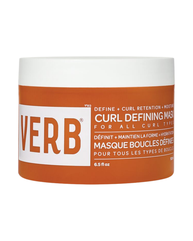 Verb® Curl Defining Mask nourishes, detangles and defines waves, curls and coils. Powered by the brand's proprietary SunflowerCurl™ Complex, jojoba oil and castor oil, this mask promotes curl retention and provides rich moisture for bouncy curls.