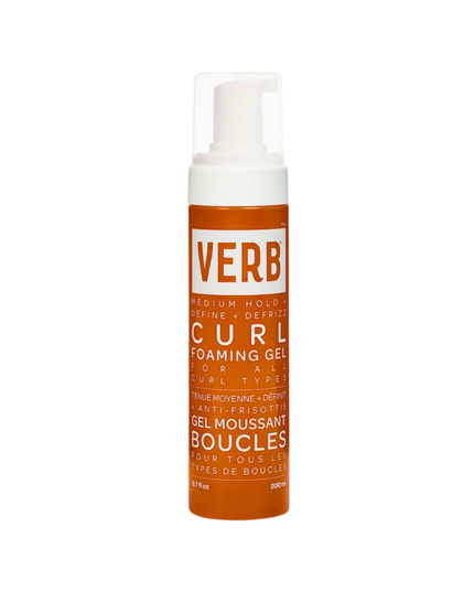 Verb® Curl Foaming Gel adds frizz control, lightweight hold and definition without stiffness. Powered by the brand's proprietary SunflowerCurl™ Complex, cold-pressed golden jojoba oil and castor oil, this foaming gel deeply nourishes and locks in moisture.