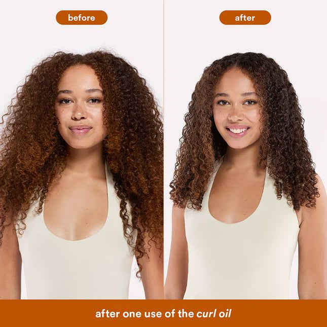 A multi-use, silicone-free oil that helps enhance curl definition, adds shine and controls frizz. Powered by a blend of sweet almond, argan and castor oils and our proprietary SunflowerCurl™ Complex, this oil leaves curls soft, bouncy and shiny.